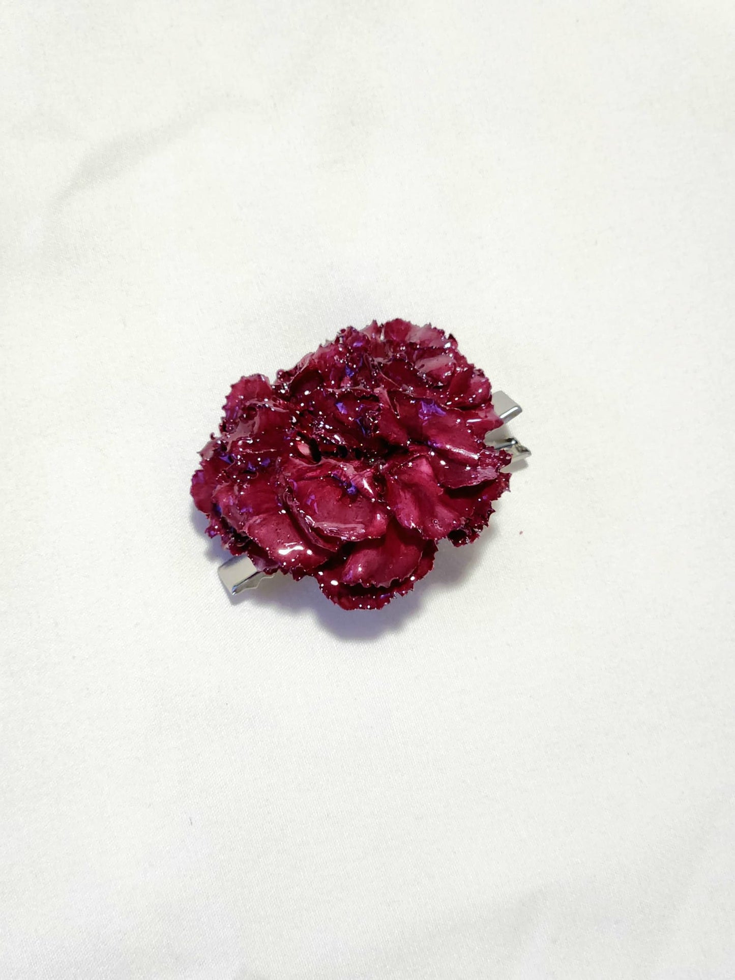 hebilla rosa roja