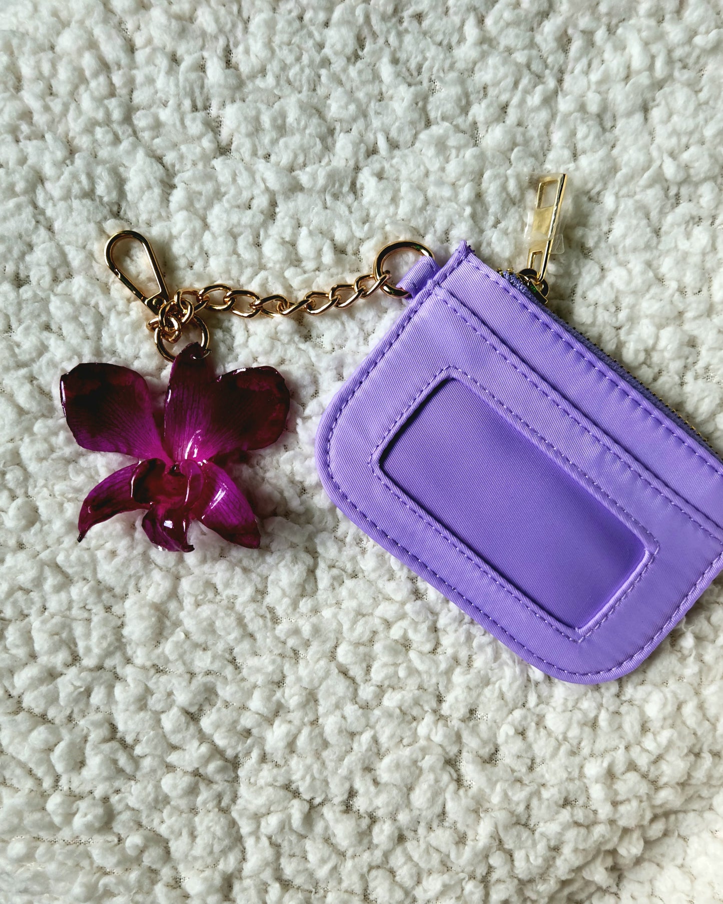 monedero de orquídea