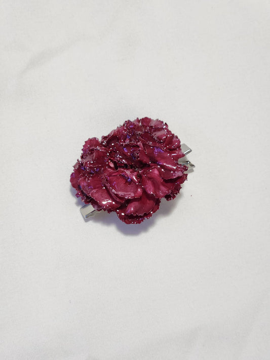 hebilla rosa roja