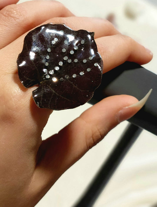 anillo de hoja