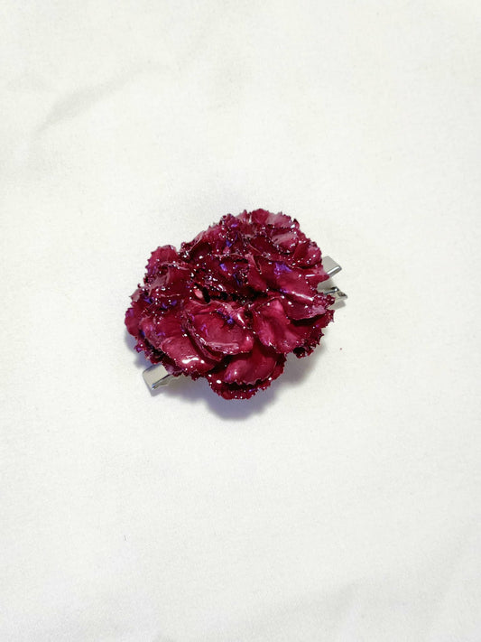 hebilla rosa roja